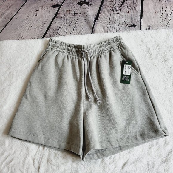 Wild Fable Pants - Juniors' High-Rise Fleece Bermuda Shorts, PT6-K